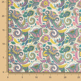 Voile Baumwolle Supima Print 03 Weiß - Ribes y Casals