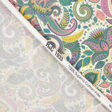 Voile Baumwolle Supima Print 03 Weiß - Ribes y Casals