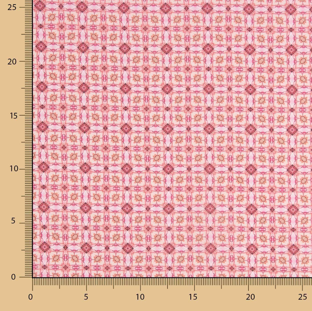 Voile Baumwolle Supima Druck 04 Rosa - Ribes y Casals