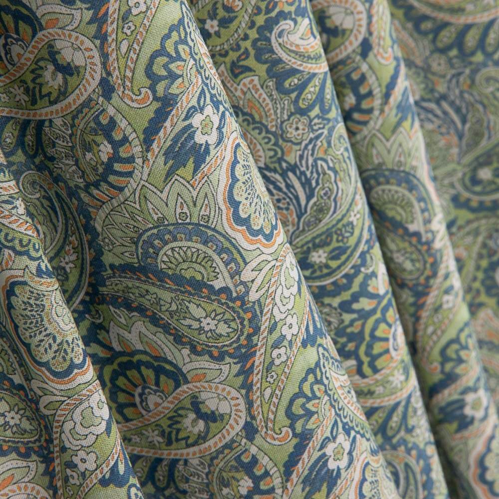Voile Baumwolle Supima Druck 09 Blau - Ribes y Casals