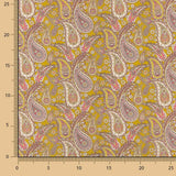 Voile Baumwolle Supima Druck 09 Senf - Ribes y Casals