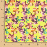 Voile Baumwolle Supima Print 10 Gelb - Ribes y Casals