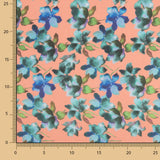 Voile Baumwolle Supima Druck 10 Orange - Ribes y Casals