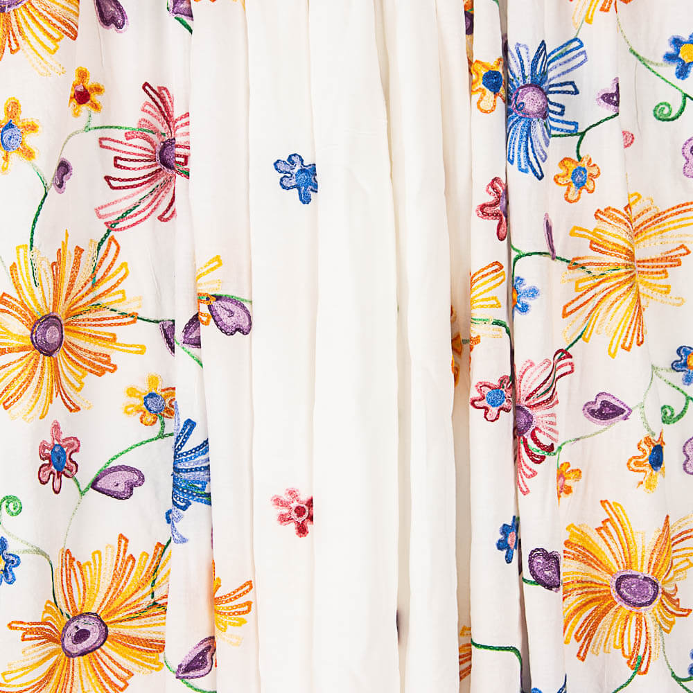 Voile Floral Stickerei - Ribes y Casals