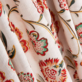 Voile Floral Print Weiß - Ribes y Casals