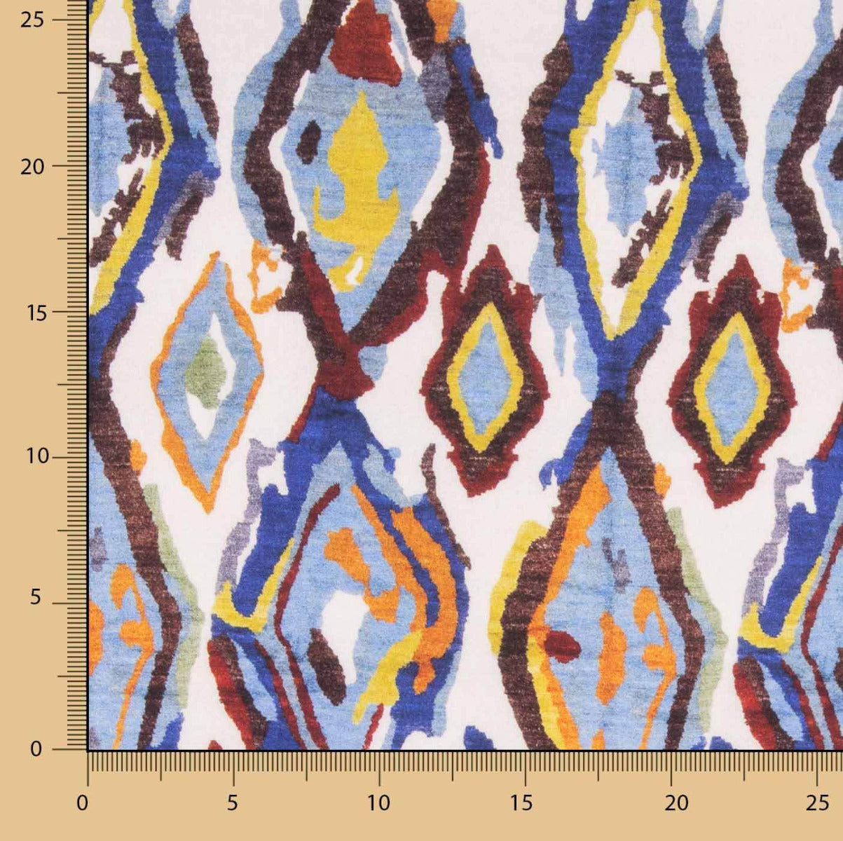 Voile Viskose Augen Blau - Ribes y Casals