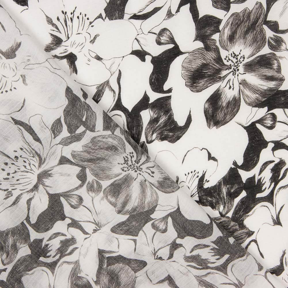 Voile Viskose Waikiki Schwarz - Ribes y Casals