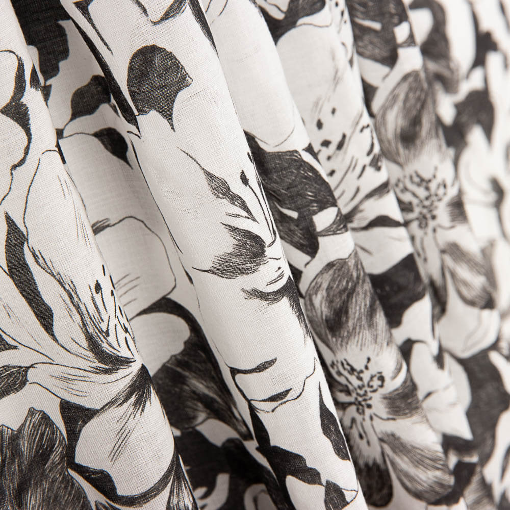 Voile Viskose Waikiki Schwarz - Ribes y Casals