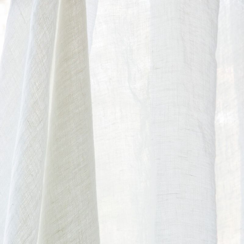 Fertigvorhang Premium Voile Leinen Weiß Naturfarben - Ribes y Casals