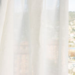 Fertigvorhang Premium Voile Leinen Weiß Naturfarben - Ribes y Casals