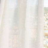 Fertigvorhang Premium Voile Leinen Weiß Naturfarben - Ribes y Casals