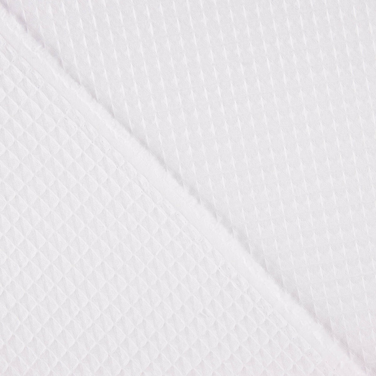 Reststück Piqué Waffle Basic Weiß - Verschiedene Maße x Breite 140 cm - Ribes y Casals