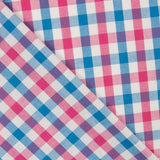 Blau Rosa Madras Quadrate - Ribes y Casals