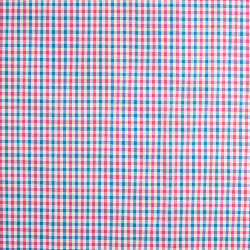Blau Rosa Madras Quadrate - Ribes y Casals
