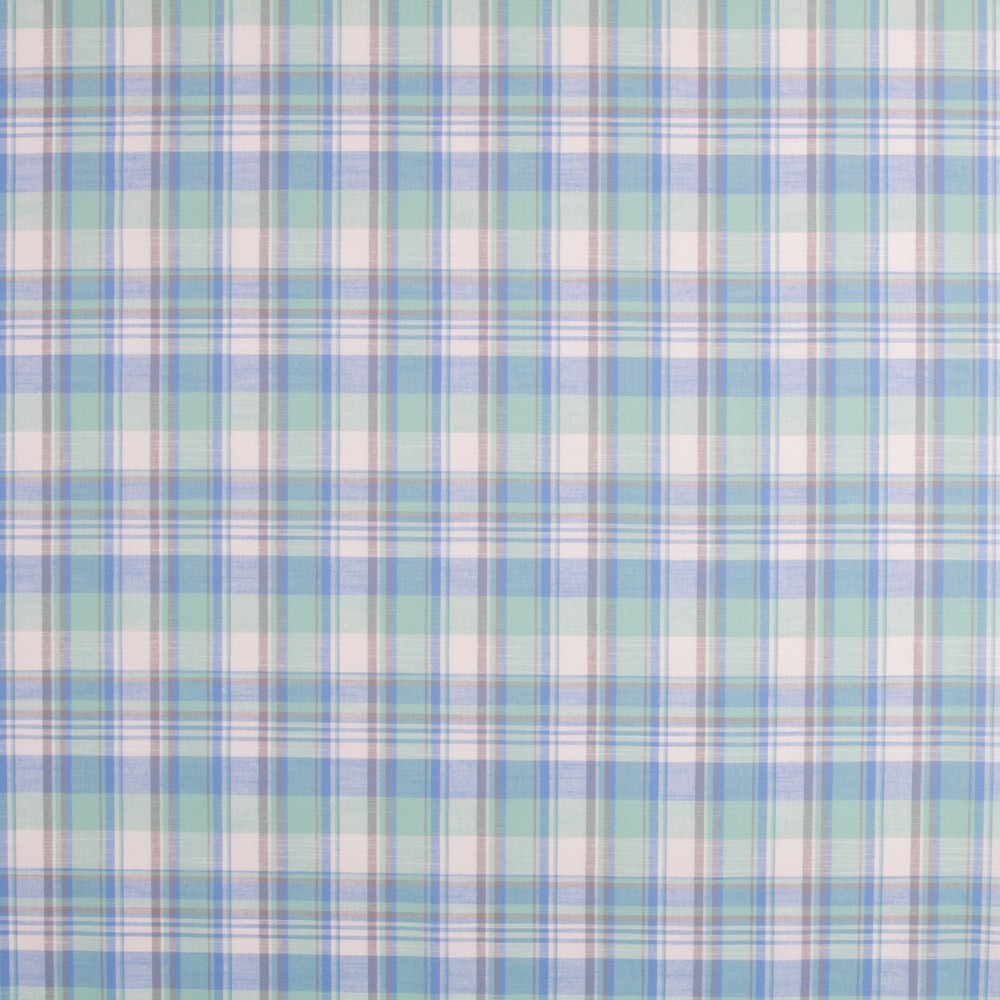 Blau-Grüne Madras-Quadrate - Ribes y Casals