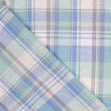 Blau-Grüne Madras-Quadrate - Ribes y Casals