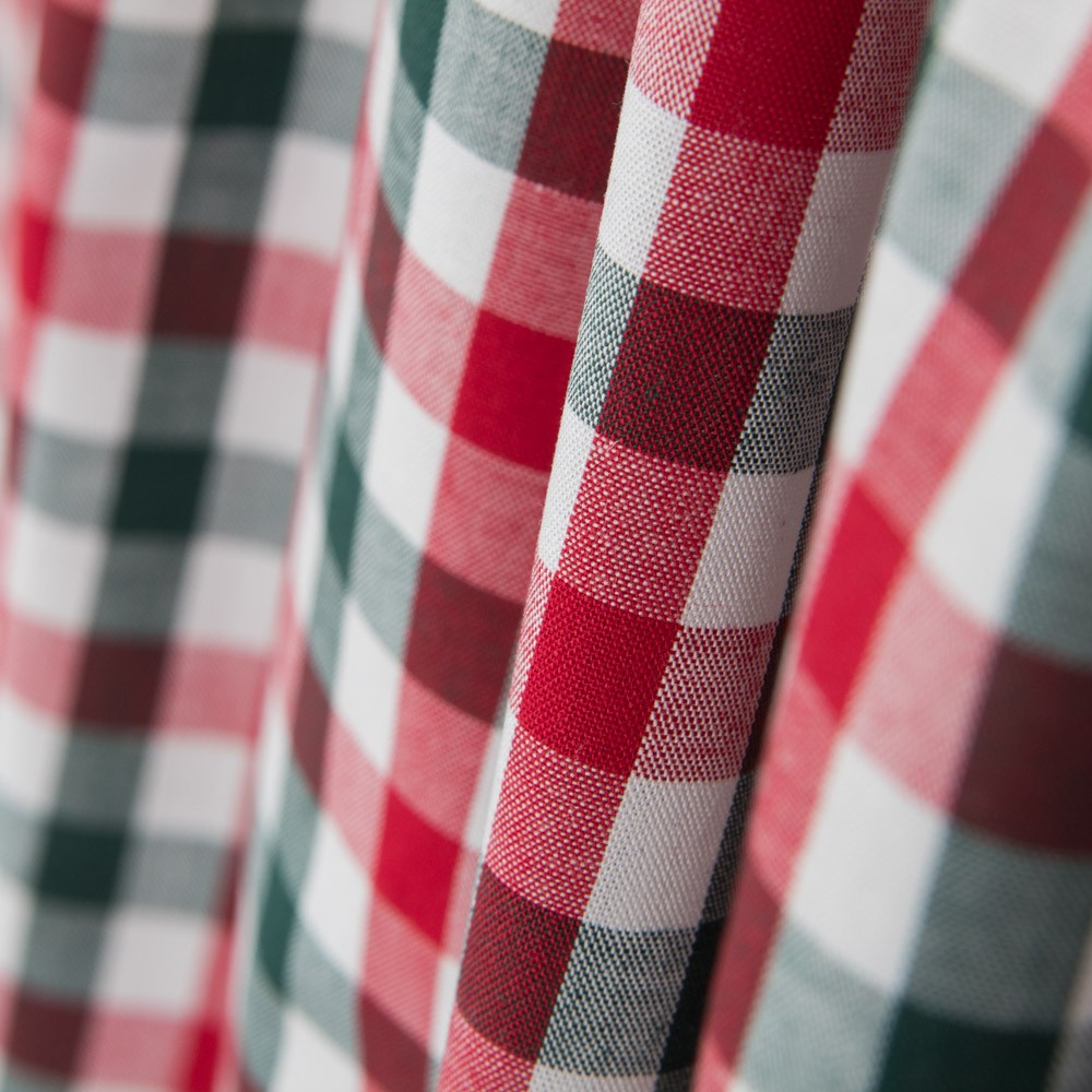 Blau Rot Madras Quadrate - Ribes y Casals