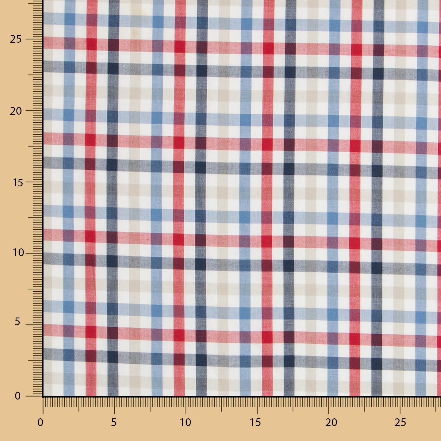 Schwarz Rot Madras Quadrate - Ribes y Casals