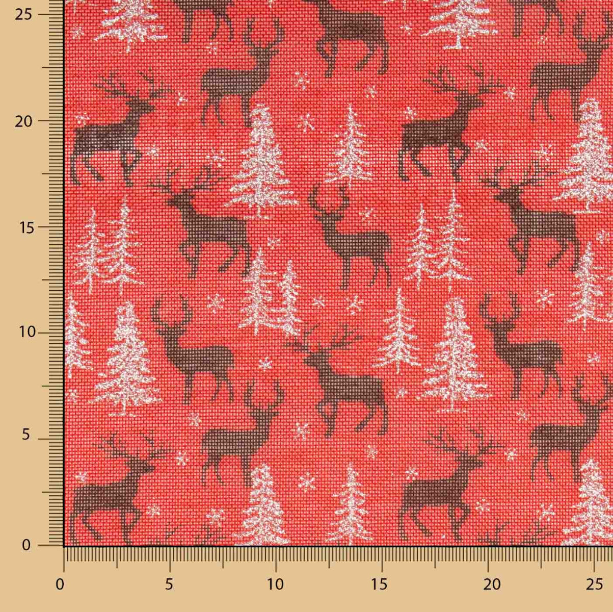 Jute Weihnachtsdruck Rentier - Ribes y Casals